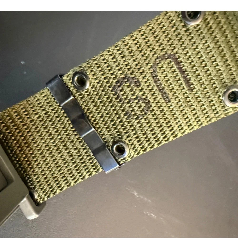 Vintage 1988 US Military LC-2 ALICE Pistol Belt Medium OD Green